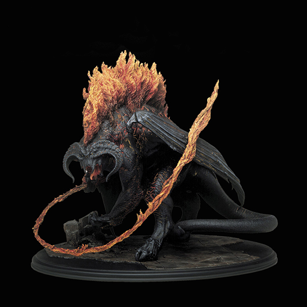 <br />

Sideshow/WETA Balrog of Moria, 2001. Artist Proof, limited edition (1,000). The Balrog is constructed of polystone, hand painted, stands 13.5" tall and weighs 25 lbs. <br />

<div class="floatbox" data-fb-options="width:1400 height:80% group:2"><a href="https://www.theonering.net/torwp/2014/05/18/89408-collecting-the-precious-sideshowweta-the-balrog-of-moria-statue-video-review/" class="transparent">✦</a></div><span class="ngViews">103 views</span>