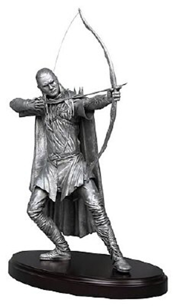 <br />

NECA 24" Legolas fine pewter statue mounted on a wooden plinth, museum quality, weighs 30 lbs, 2005: #166, limited edition (200).

<br />

<a class="nofloatbox" href="https://www.lotrarts.com/shopfront/#replicas"><img src="https://www.lotrarts.com/images/icons/buy-001.png" alt="Shop" /></a>