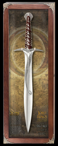 <br />

United Cutlery Sting Museum Edition: #347, limited edition, individually serialised, displayed in solid hardwood case topped with beveled glass.

<br />

<div class="floatbox" data-fb-options="width:1400 height:80% group:2"><a href="http://www.bladeseller.com/united/lotr/Museum%20Collection%20Sting.htm" class="transparent">✦</a></div><br />

<br />

<a class="nofloatbox"><img src="https://www.lotrarts.com/images/icons/bank16x.png" alt="Buy" /></a>

<div class="pricetext2">price</div>

<br /><span class="ngViews">21 views</span>