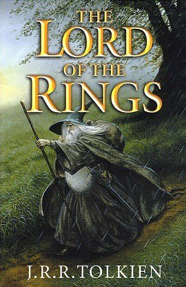 <titletext>
<strong>

The Lord of the Rings<br/>
by J. R. R. Tolkien<br/>
HarperCollins, 2003

</strong>
</titletext>

<br/><br/>

”Yet another edition of the one-volume edition, but with lettering resembling the film logo and a good reproduction of Gandalf, thanks to a colour transparency rediscovered in the HarperCollins archives.<br/>

Compared with "Gandalf the Green" of the previous edition, this cover is far superior.” – John Howe