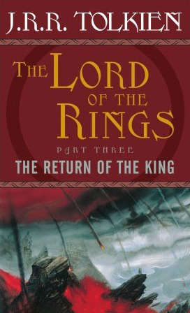<titletext>
<strong>

The Lord of the Rings Part 3: The Return of the King Paperback<br/>
J. R. R. Tolkien<br/>
Ballantine Books, New York<br/>
ISBN: 978-0-345-33973-7<br/>
Paperback, 494 pages

</strong>
</titletext>