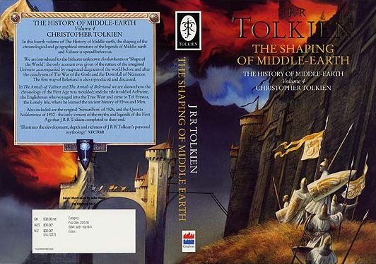 <titletext>
<strong>

The Shaping of Middle-Earth<br/>
The History of Middle-Earth: Volume 4<br/>
Christopher Tolkien<br/>
Harper Collins Publishers/Grafton Books<br/>
May 1993<br/>
ISBN 0-261-10225-7

</strong>
</titletext>