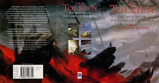 <titletext>
<strong>

The History of The Lord of the Rings boxed set:<br/>
The Return of the Shadow, The Treason of Isengard, The War of the Ring & Sauron Defeated<br/>
Edited by Christopher Tolkien<br/>
Harper Collins Publishers<br/>
October 1998<br/>
ISBN - 0-261-10370-9 

</strong>
</titletext>