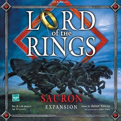 <strong>

LORD OF THE RINGS BOARD GAME - THE SAURON EXPANSION<br />
Game by Reiner Knizia<br />
Sophisticated Games Ltd. © 2002 

</strong>