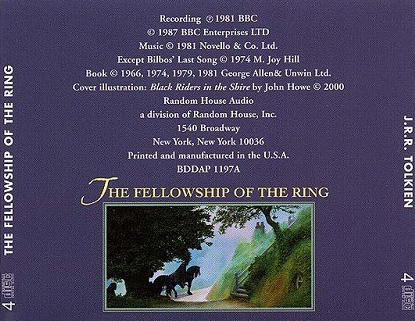 <titletext>
<strong>

Random House Audio: The Fellowship of the Rings - CD (Jewel Case Back)

</strong>
</titletext>