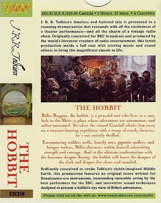 <titletext>
<strong>

Random House Audio: The Hobbit - Cassettes (Back)

</strong>
</titletext>