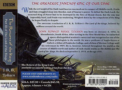 <titletext>
<strong>

Random House Audio: The Return of the King – CD (Back)

</strong>
</titletext>