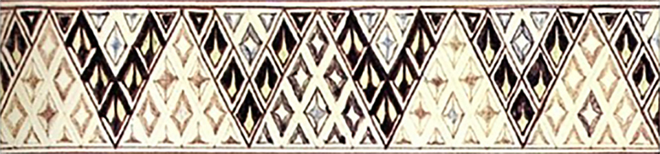 Frieze design in geometrical pattern from 1960s. <br/> Published in the JRR Tolkien Calendar 1979.<span class="ngViews">3 views</span>