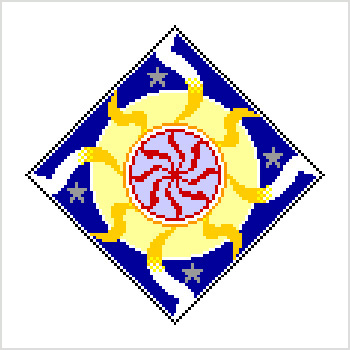 5. Fingolfin’s device was distinctly related with his brothers, with the exception of the Silmaril. It had orange flames on yellow disc, with silver stars on dark blue background. Eight "points" reached the edges, as is the case with all the devices for the sons of Finwë.<span class="ngViews">1 view</span>
