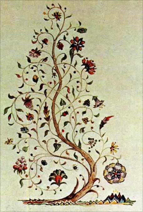 4. <i>Trees</i>

<br /><br />

Tolkien had a livelong and deeply felt love of trees. Inspired by many influences, eg Japanes engraving, cubism, ‘Arts and Craft’, he created stylised forest scenes as well as many decorative images of the ‘Tree of Amalion’, featuring stylised combinations of leaves, fruits and flowers. Trees are iconic symbols through Tolkien’s legends: “about [the trees’ fate] all the tales of Middle-Earth are woven”.

<br /><br />

<i>The Tree of Amalion</i>

<br /><br />

Tolkien regularly draw the Amalion tree, although the name does not appear in any of the stories of the legendarium, however, it is suggested it could relate to ‘blessed/good fortune’.

<br /><br />

Although recognizable as a living tree, it is more an expression of Tolkien’s imagination, uninterpreted as he did not provide an explanation featuring leaves, fruits and flowers. However, as Mechtild and others surmise, in its numerous renderings it is evocative of his literary journey through the roots of myth and imagination, with its many bounties.

<br /><br />

A version of the tree has been used as cover art for The Tree and Leaf.<span class="ngViews">1 view</span>