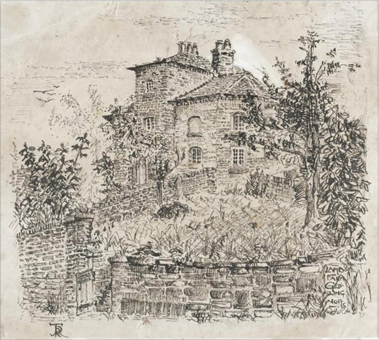 1. <i>1911 sketch of Lamb's Farm, Gedling</i><span class="ngViews">2 views</span>