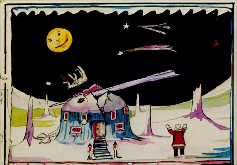 In 1925 the letter explains how the polar bear has broken the North Pole, crashing it down on Father Christmas’s house.<span class="ngViews">1 view</span>