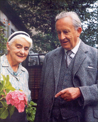 Tolkien with Edith at their home on Sandfield Road, Oxford in 1966.<span class="ngViews">3 views</span>