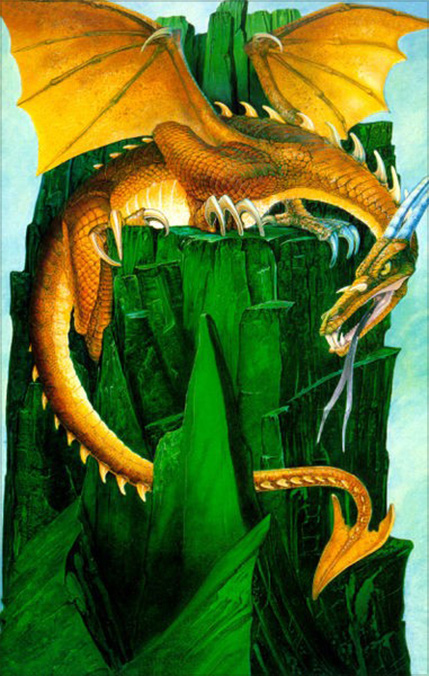 <strong>28. Smaug</strong>



<br /><br />

Reproduced in the 1989 J.R.R. Tolkien Calendar, Ballantine Books, for October.<span class="ngViews">3 views</span>