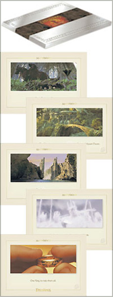 The Lord of the Rings Masterworks Lithographic Art Print Collection. An exclusive set that features breathtaking imagery from the FOTR movie. The art prints are meticulously reproduced from the original digital masters. Produced in a limited edition of 1000 sets, each tin set comprises 30 prints in each and is accompanied by an individual numbered certificate of authenticity.<span class="ngViews">4 views</span>