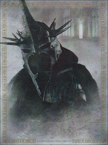 Cards Inc. Portrait Signature Edition Lithographs, Witch-king, signed. Lithographic art print with gold decorated border (30x42 cm). Signed by the actor Lawrence Makoare. Limited to 1000 copies with a Certificate of Authenticity. <br /><em>Ref: futuristguy at LOTR Collector Notes</em><span class="ngViews">5 views</span>