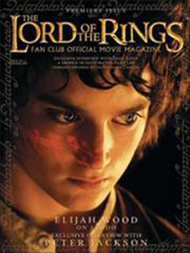 The Lord of the Rings Fan Club Official Movie Magazine 1 was the first issue of The Lord of the Rings Fan Club Official Movie Magazine: Frodo Baggins/Elijah Wood 'Our premiere issue features interviews with Elijah Wood, Sean Astin, conceptual artist Alan Lee and Weta-wizard Richard Taylor, as well as the first installment of our now regular monthly updates with director Peter Jackson.'<span class="ngViews">1 view</span>