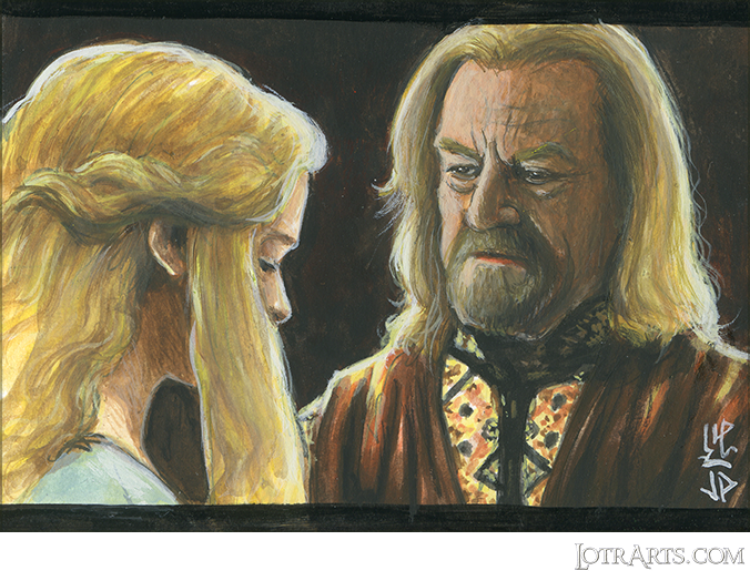 Éowyn and Théoden by Potratz and Hai