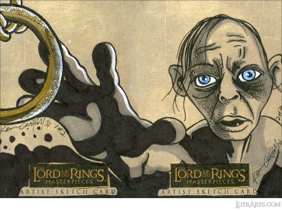 Gollum reaching for the One Ring, two-card panel, by Graham<span class="ngViews">2 views</span>
