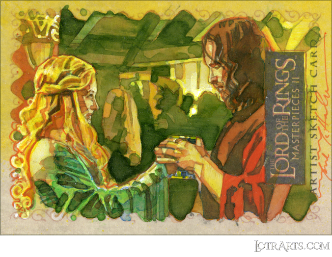 Éowyn and Aragorn by McHaley: artist return sketch<span class="ngViews">15 views</span>