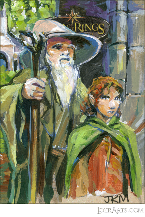 Frodo and Gandalf by Myler: after-market sketch<span class="ngViews">3 views</span>