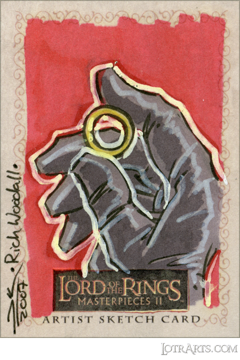Isildur holding the One Ring by Woodall