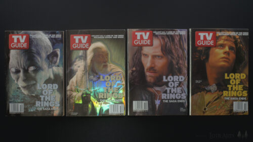 The Lord of the Rings TV Guide 2003 4 Magazines Hologram Cover